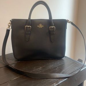 Kate Spade Large Black Crossbody Tote EUC♠️